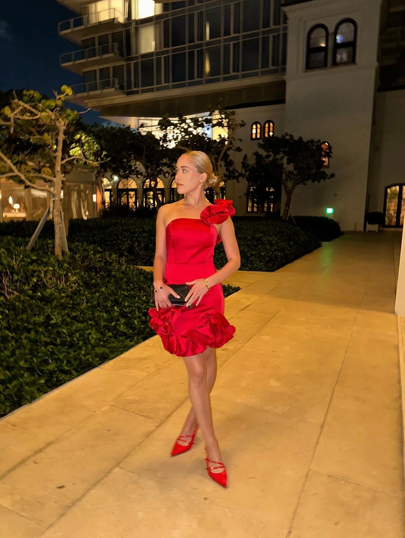 OPHELIA ONE-SHOULDER DRESS