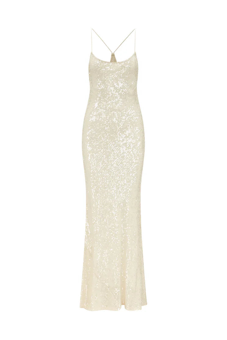 SERENA SEQUIN SLIP MAXI