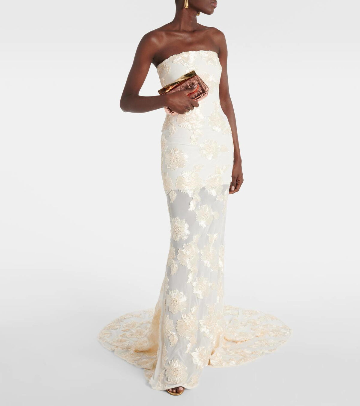 Nadia Floral Embroidered Bridal Gown
