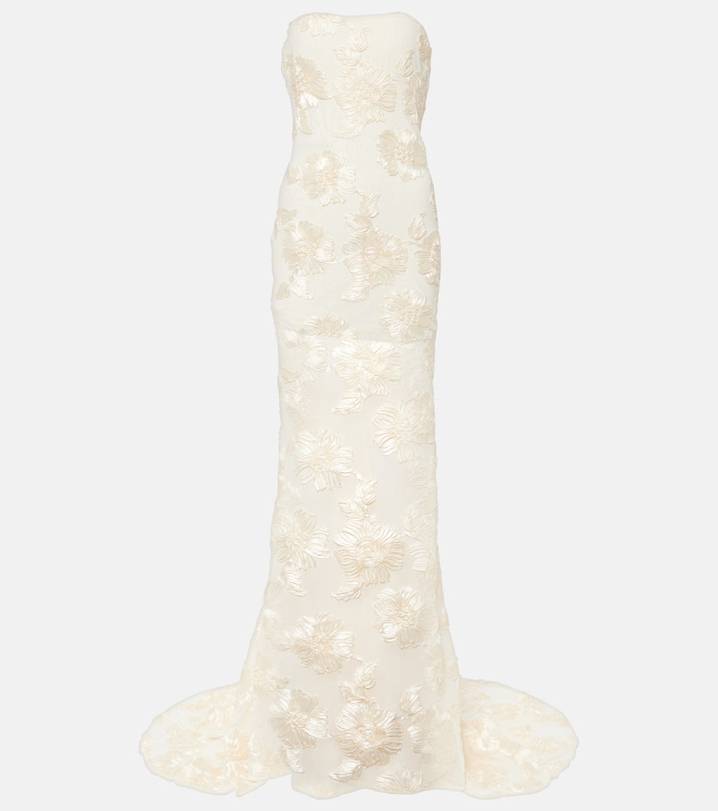 Nadia Floral Embroidered Bridal Gown