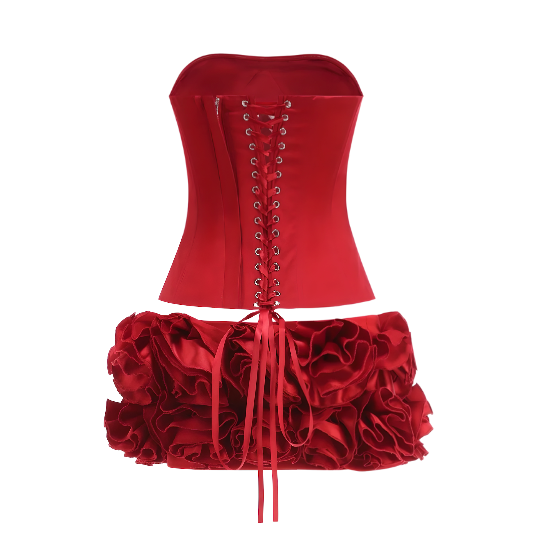 Red Rosa Two Piece Set