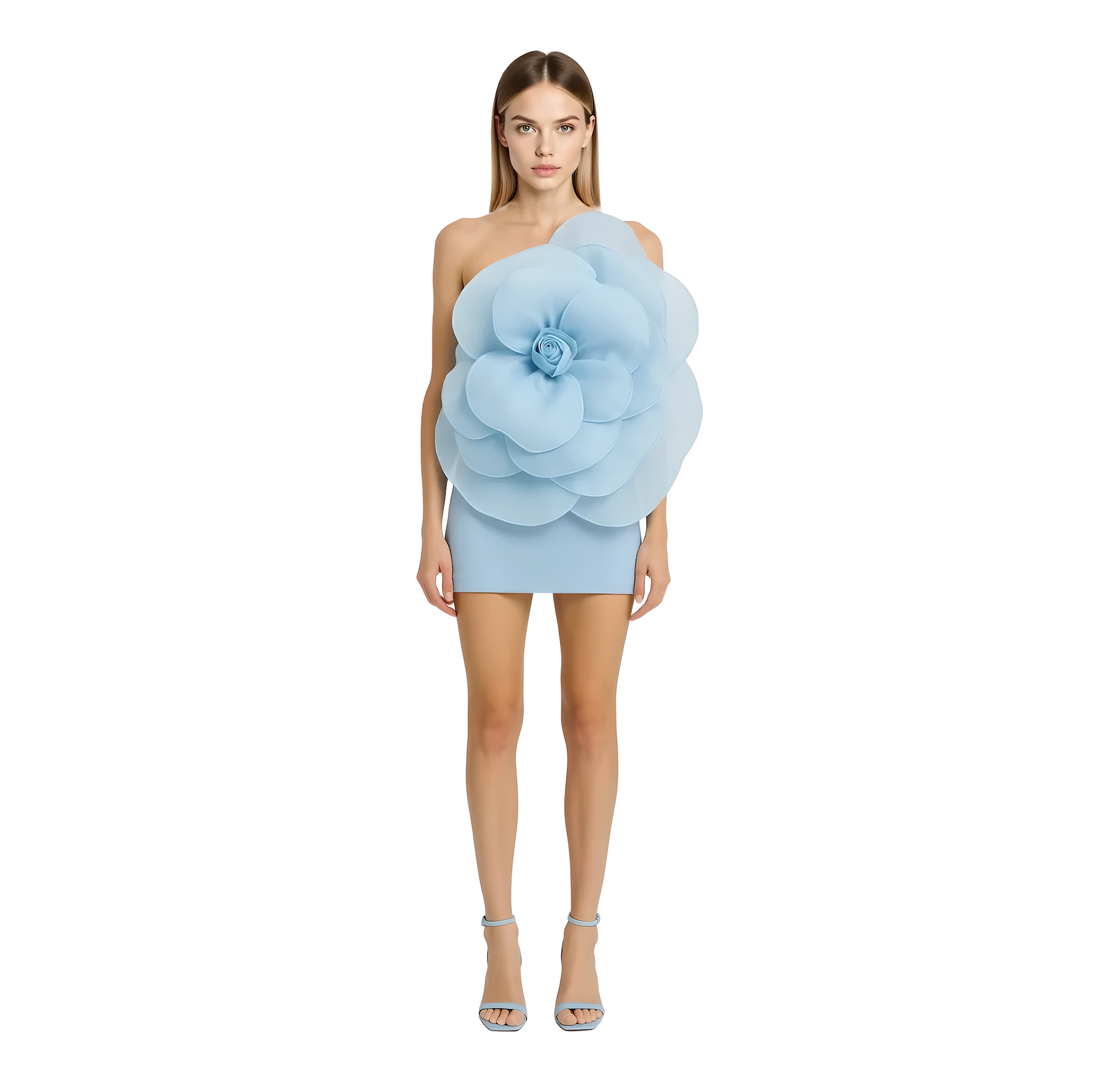 Solar Sonata Dress Sky Blue