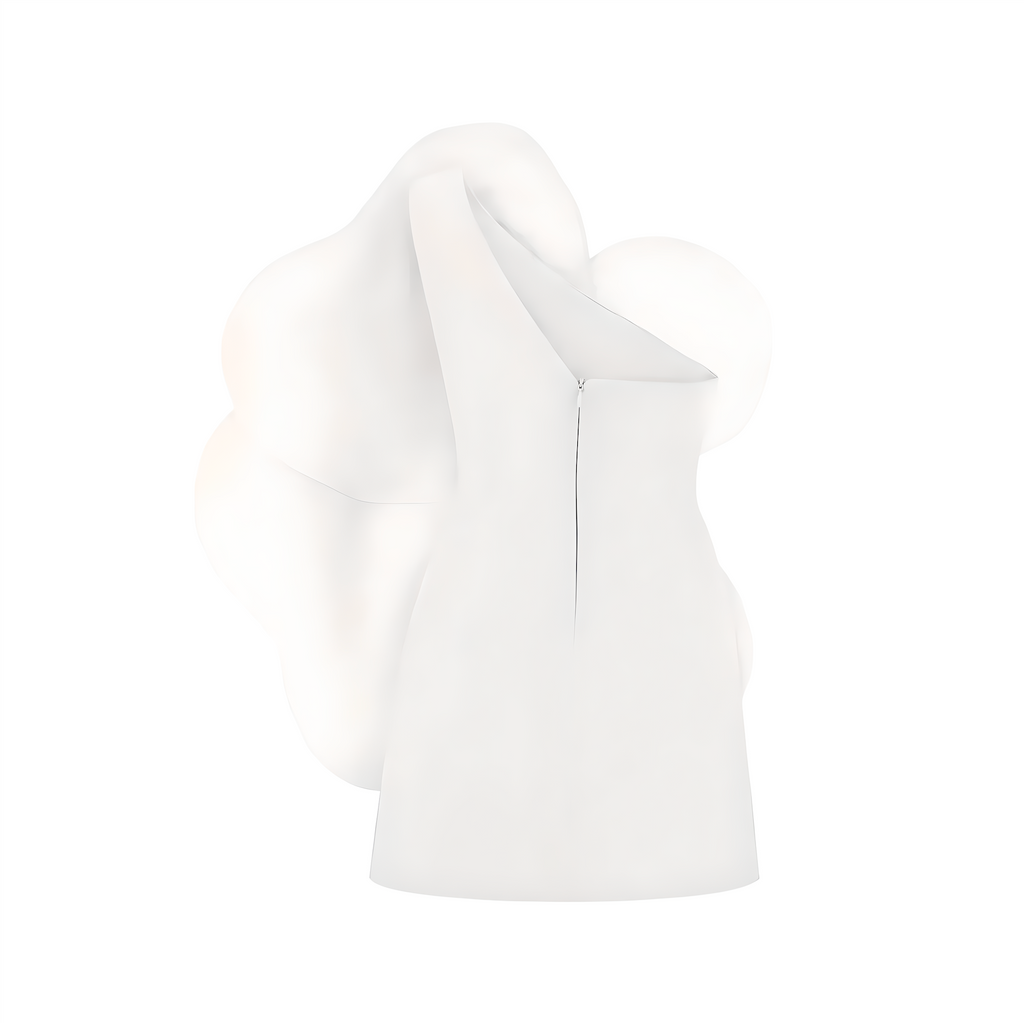 Solar Sonata Dress Ivory White