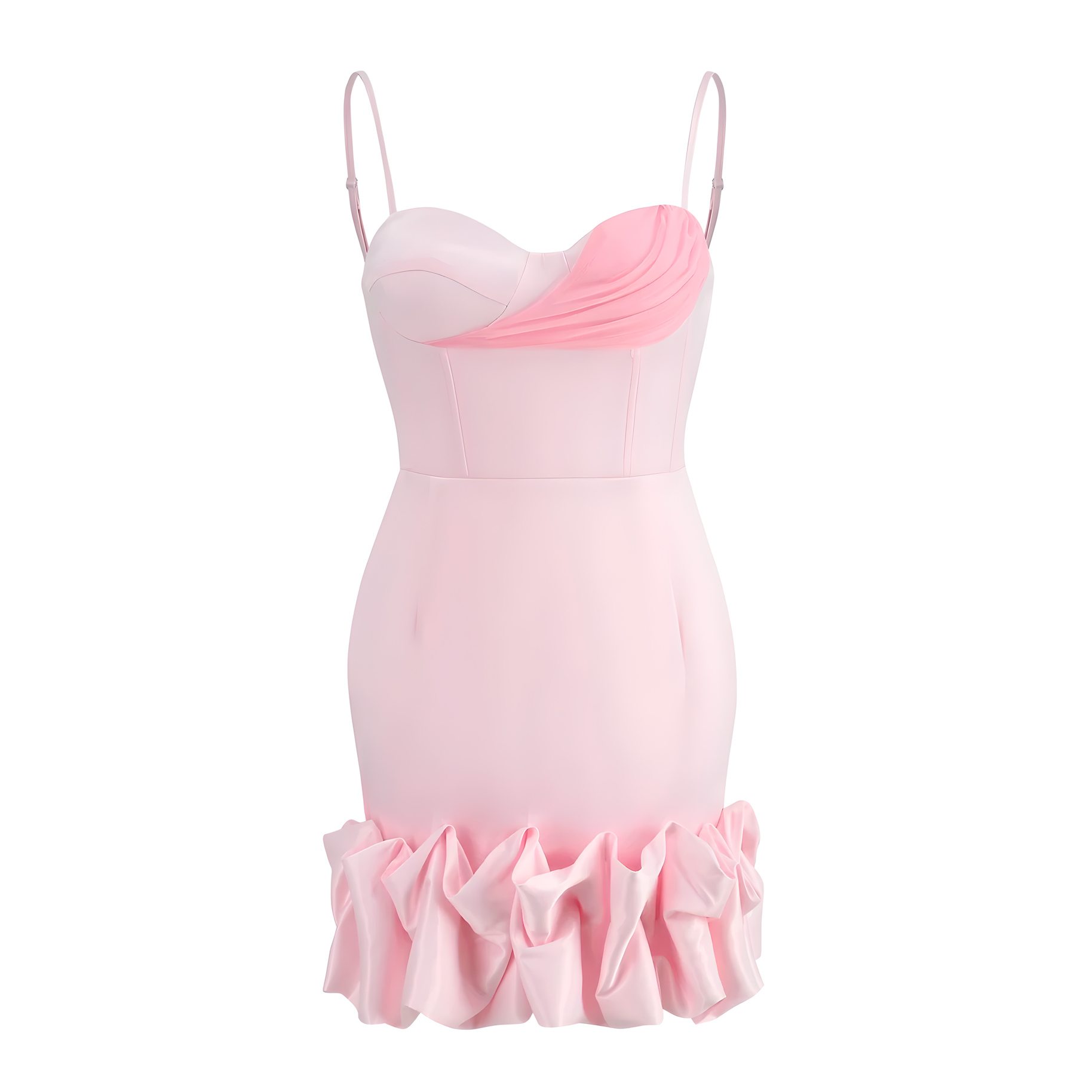 Karolina Rose Ruffle Corset Dress