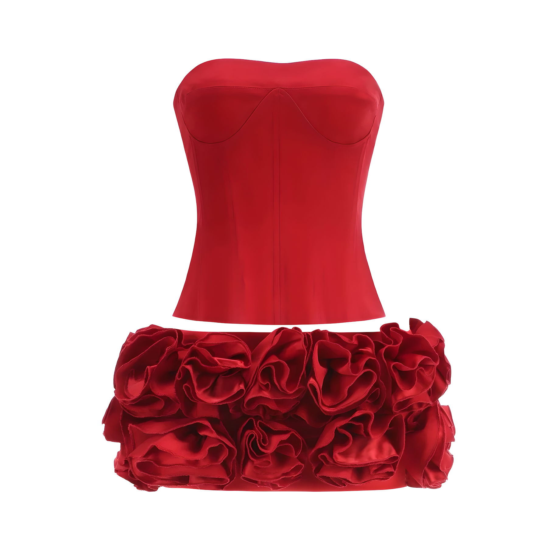 Red Rosa Two Piece Set