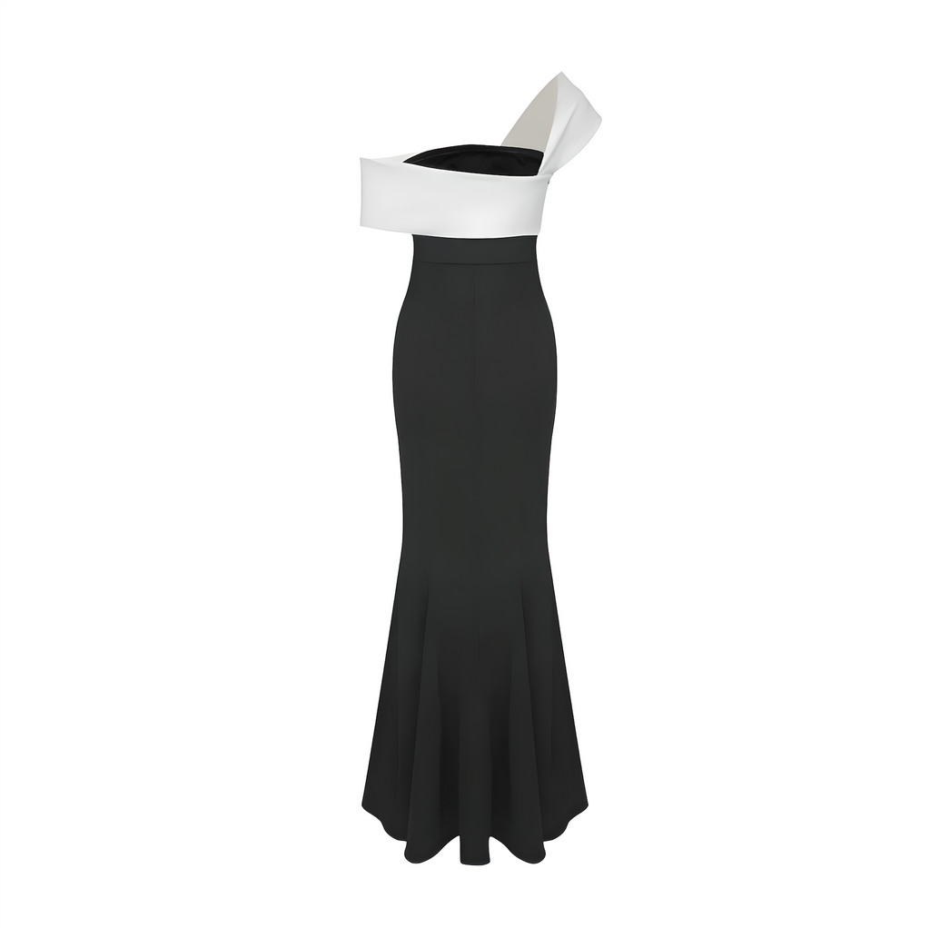 Asymmetric Cady Maxi Dress
