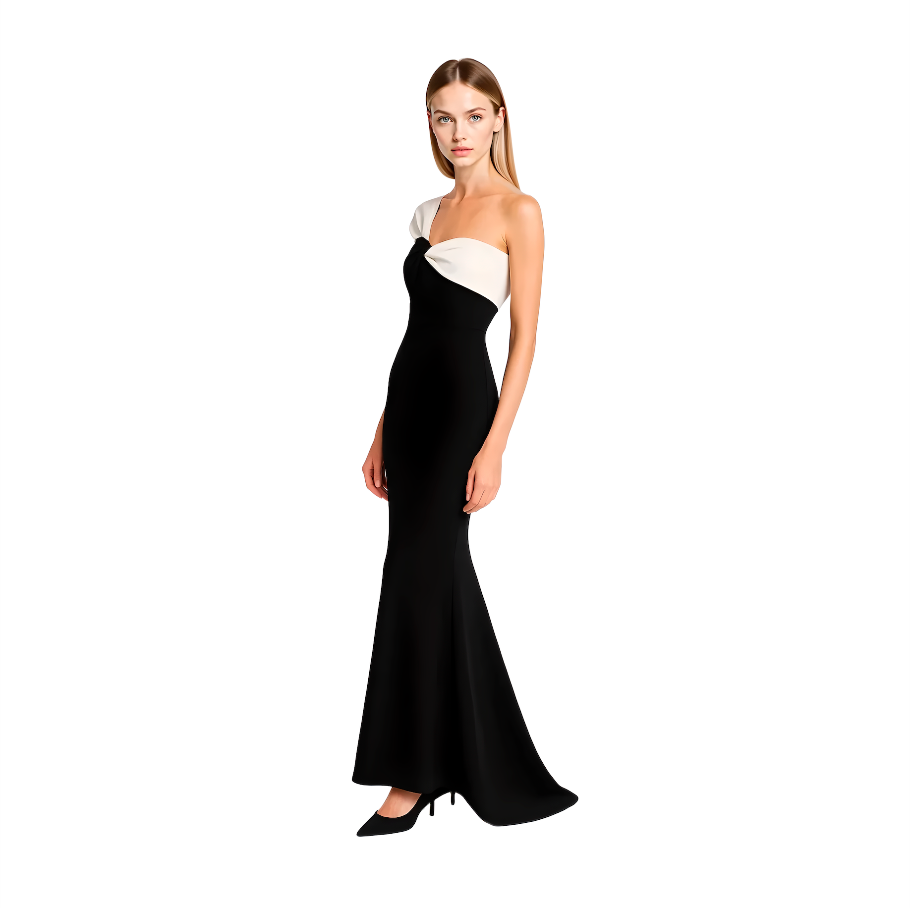 Asymmetric Cady Maxi Dress