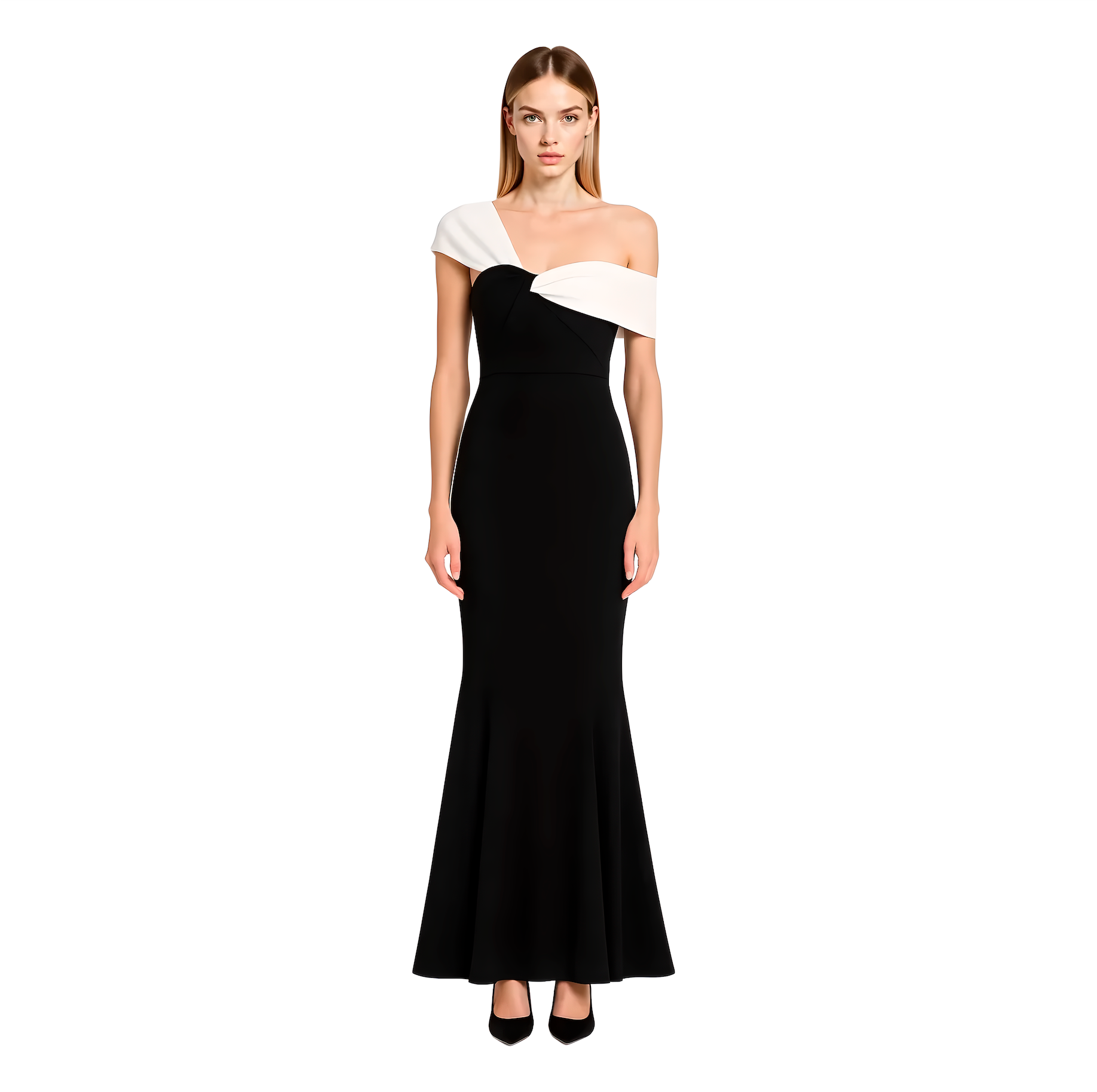 Asymmetric Cady Maxi Dress