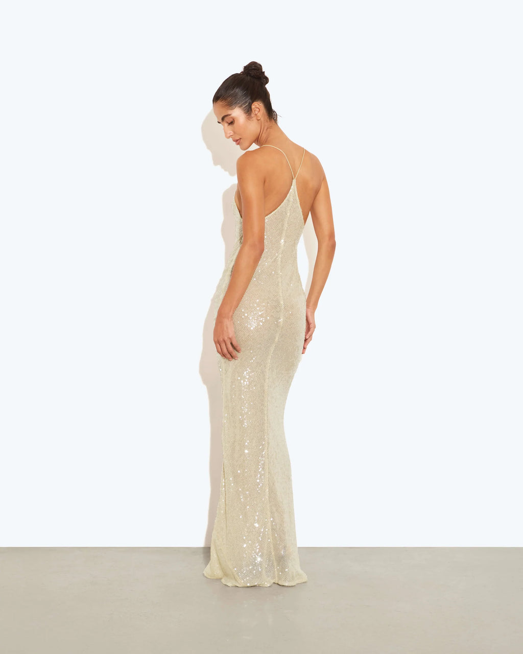 Serena Sequin Slip Maxi