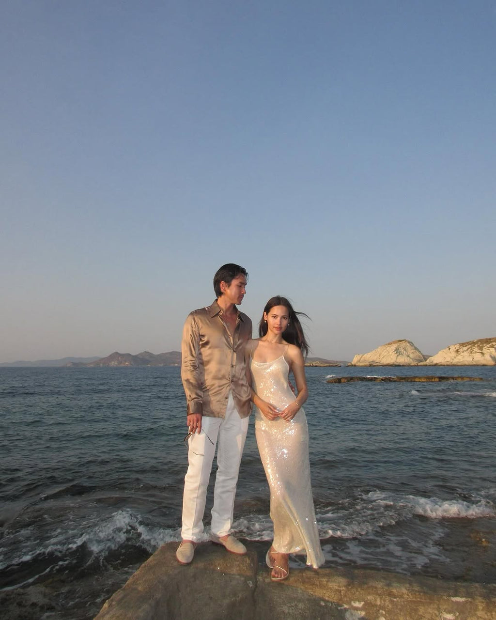 Serena Sequin Slip Maxi