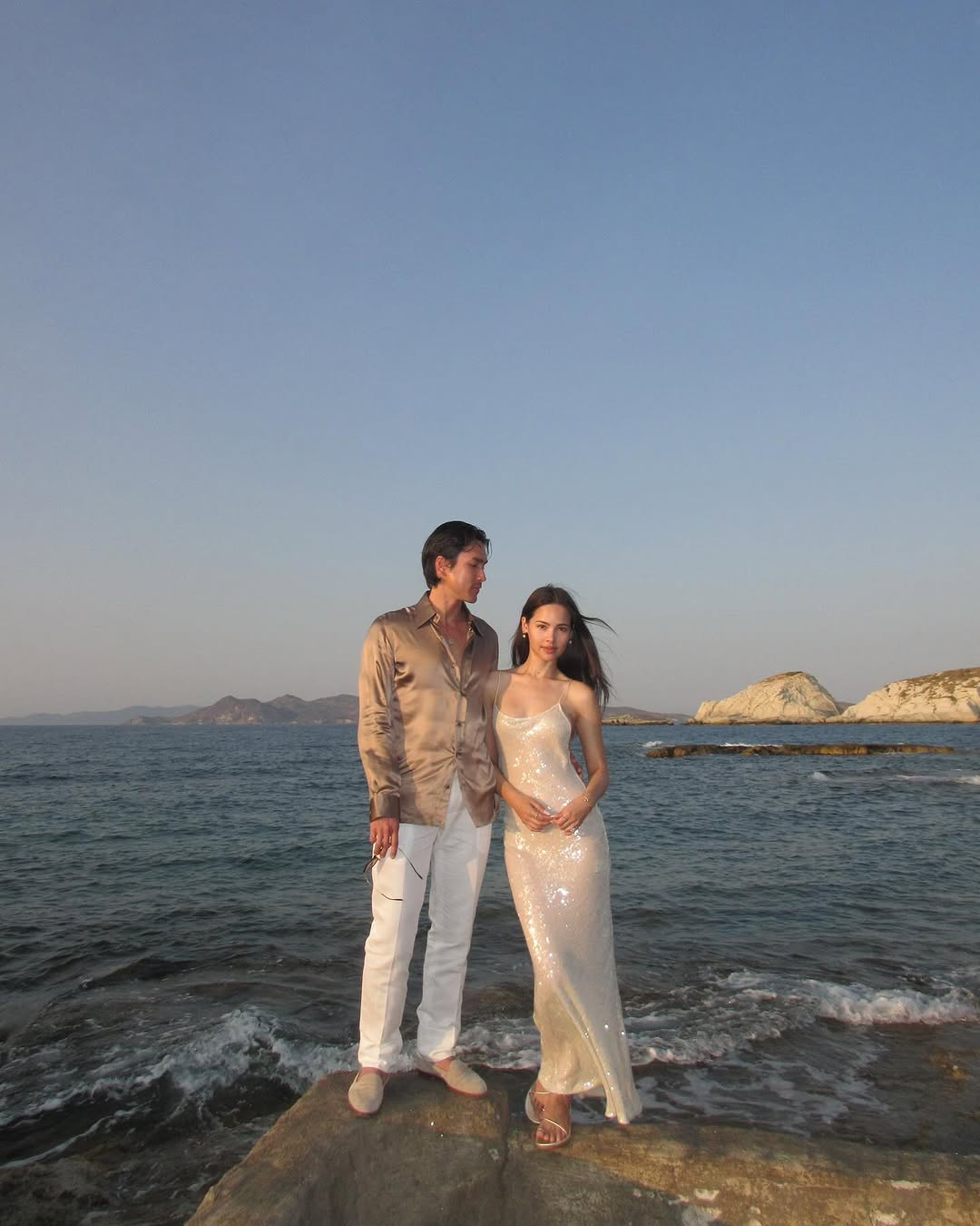 SERENA SEQUIN SLIP MAXI