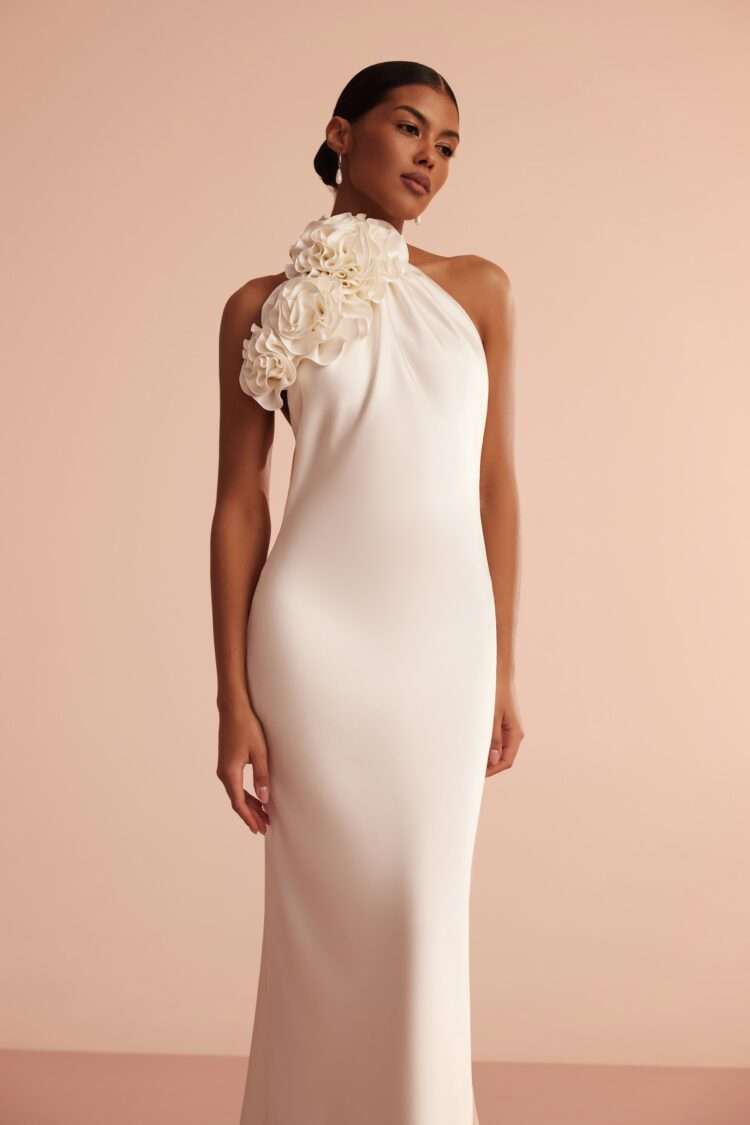 Isabel Floral Applique Gown