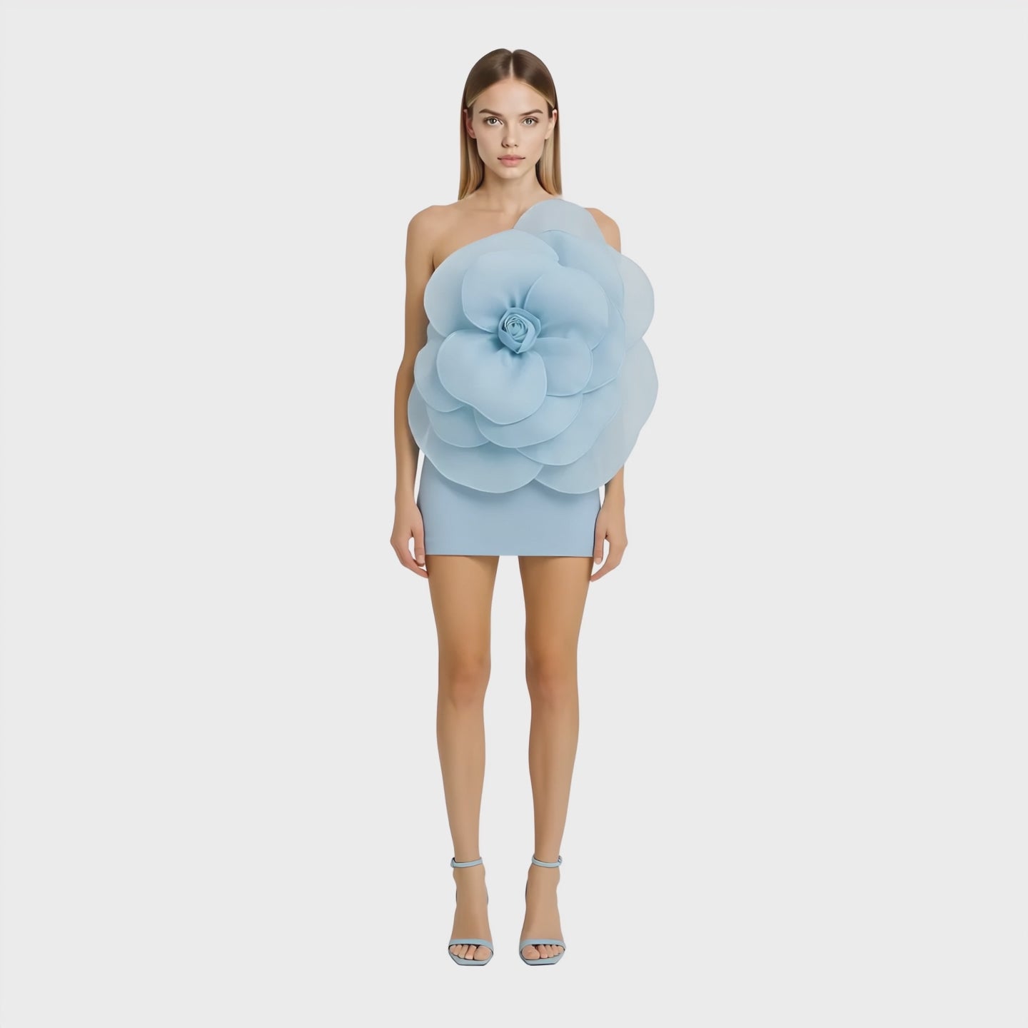 Solar Sonata Dress Sky Blue