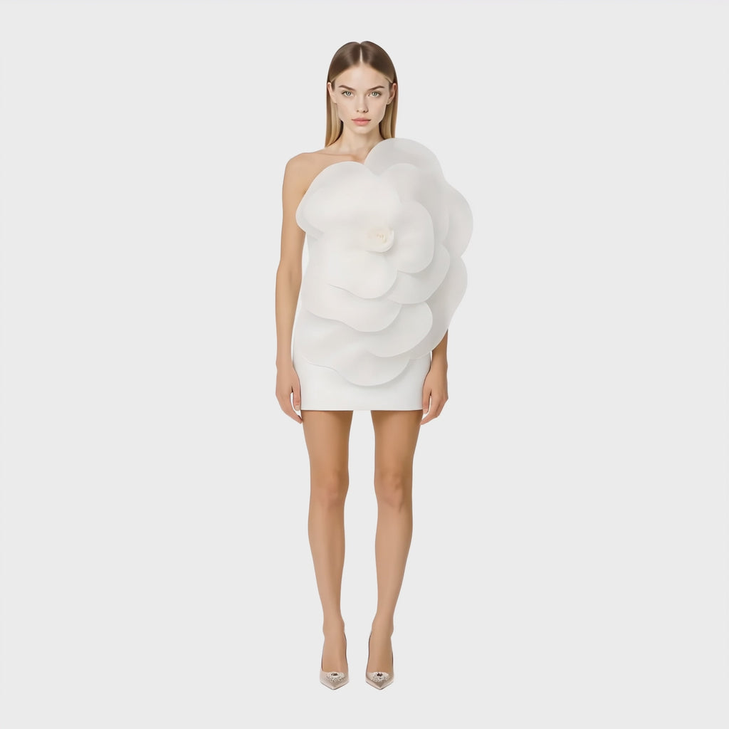 Solar Sonata Dress Ivory White