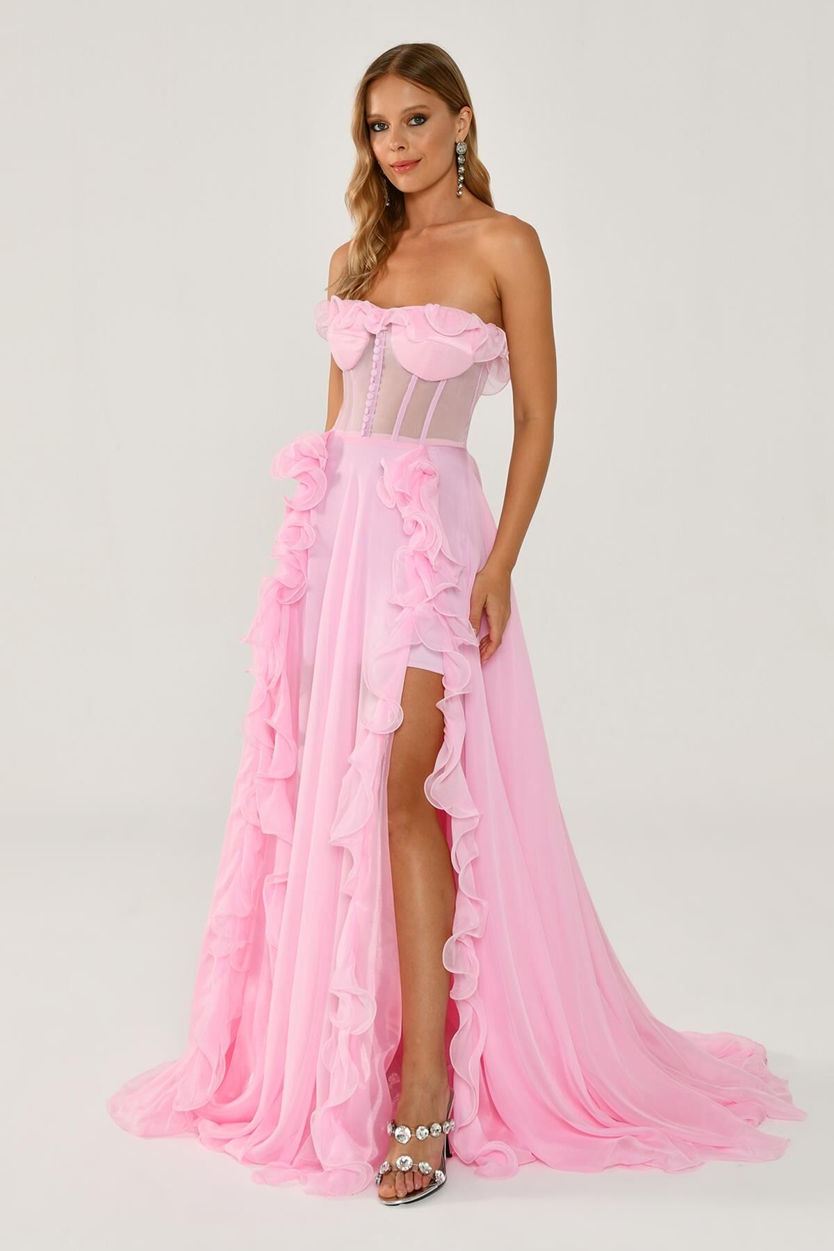 LANA FLORAL CORSET GOWN